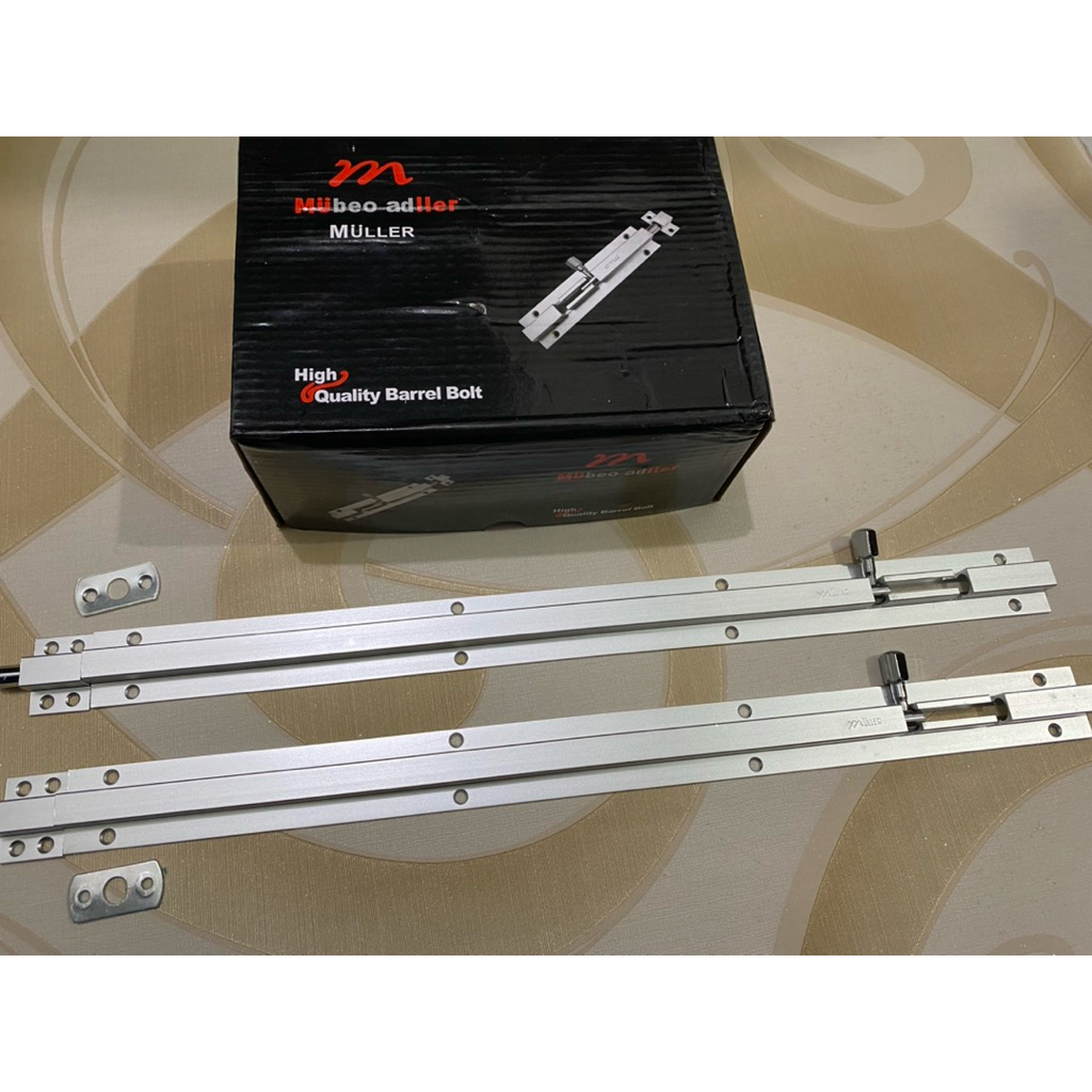 MULLER - Grendel Pintu al 18sn | Pintu Slot Panjang Alumunium Top Kunci