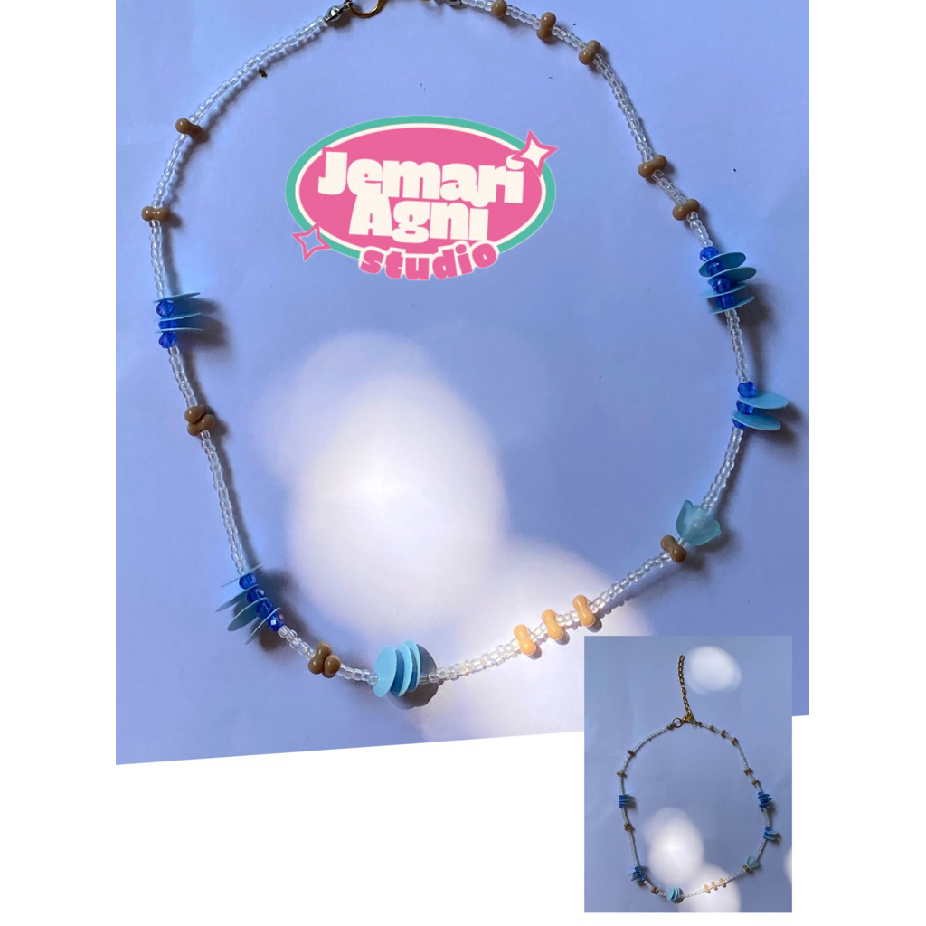 Necklace Flowy crystal / kalung choker crystal / necklace esthetic