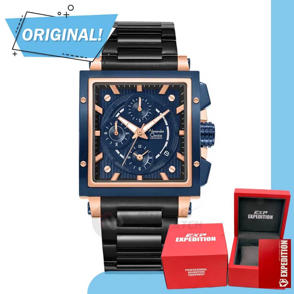 Jam Tangan Pria Analog Alexandre Christie 6182GC AC6182 AC 6182 GC 6182 GCBURBUBA Original Garansi R