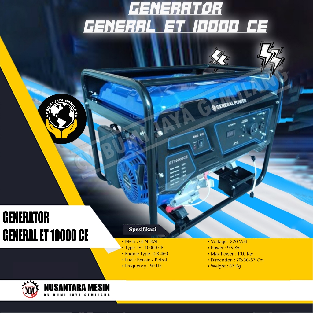 GENERATOR GENERAL ET 10000 CE