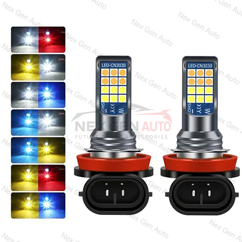 2 Buah Lampu Kabut LED H11 H8 H16(JP) Bohlam Avanza Xenia Calya Agya Brio Lampu Berkendara Depan