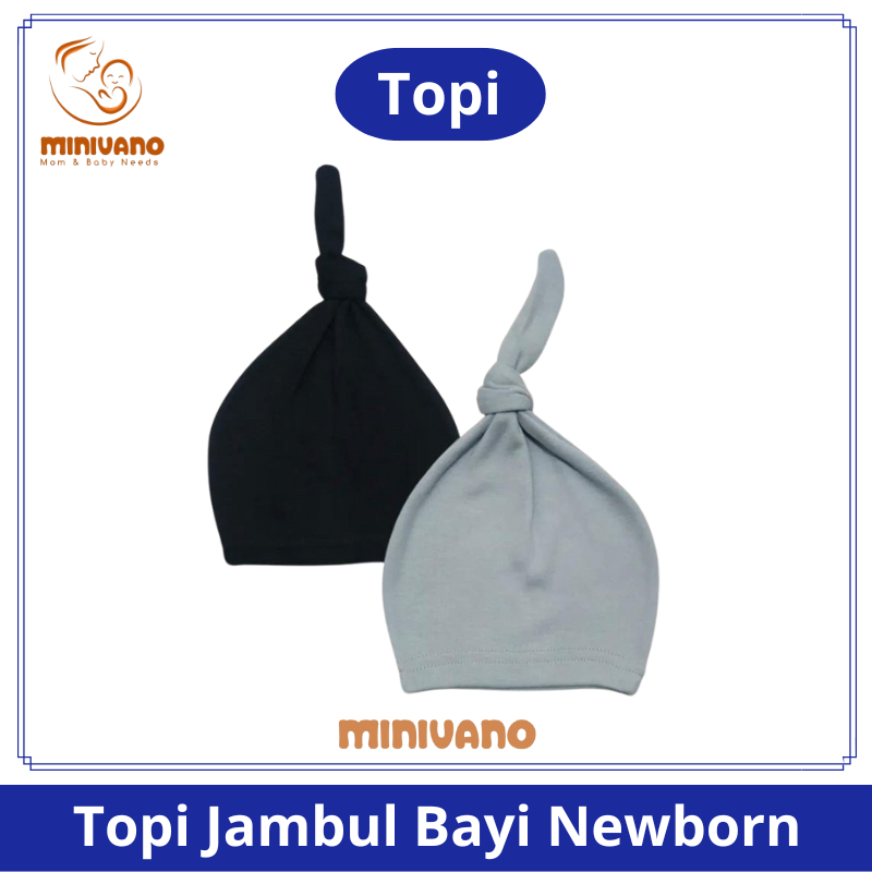 Topi Bayi Newborn - Kupluk Anak Model Ikat Jambul - Ketu Penutup kepala