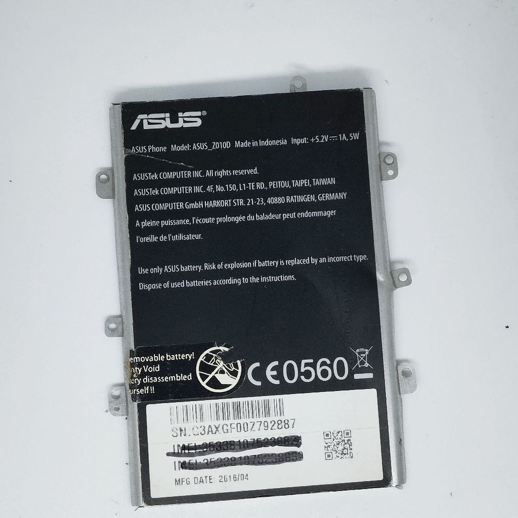 Tutup Baterai Asus Zenfone Max/Z-010D