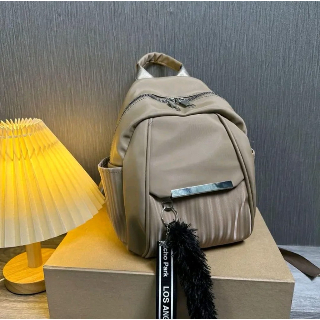 TasRansel wanita MINI bahan nilon tahan air tas ransel mini buat jalanJalan