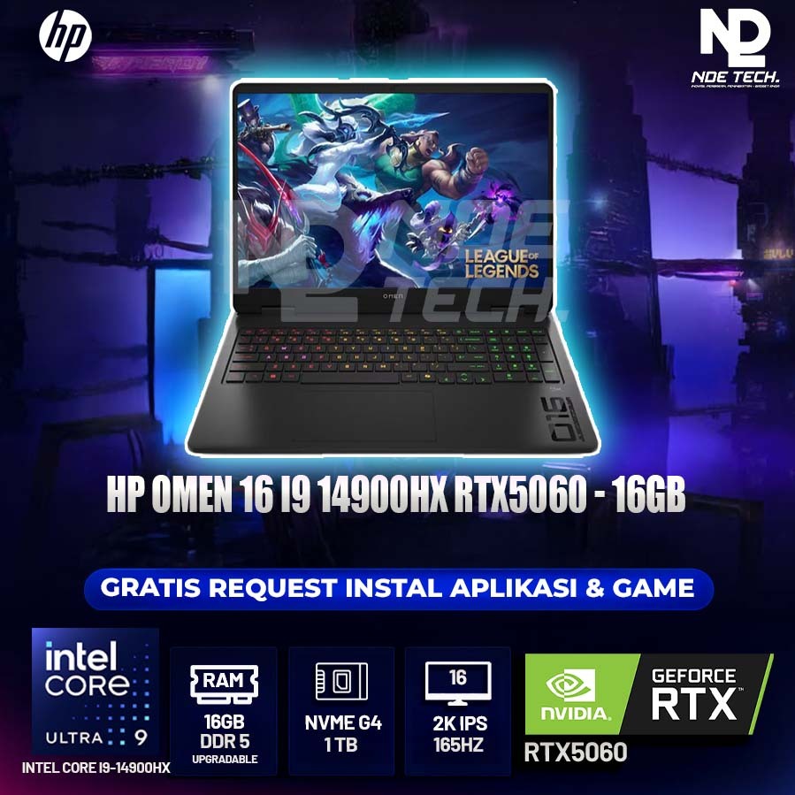 HP OMEN 16 I9 14900HX RTX5060