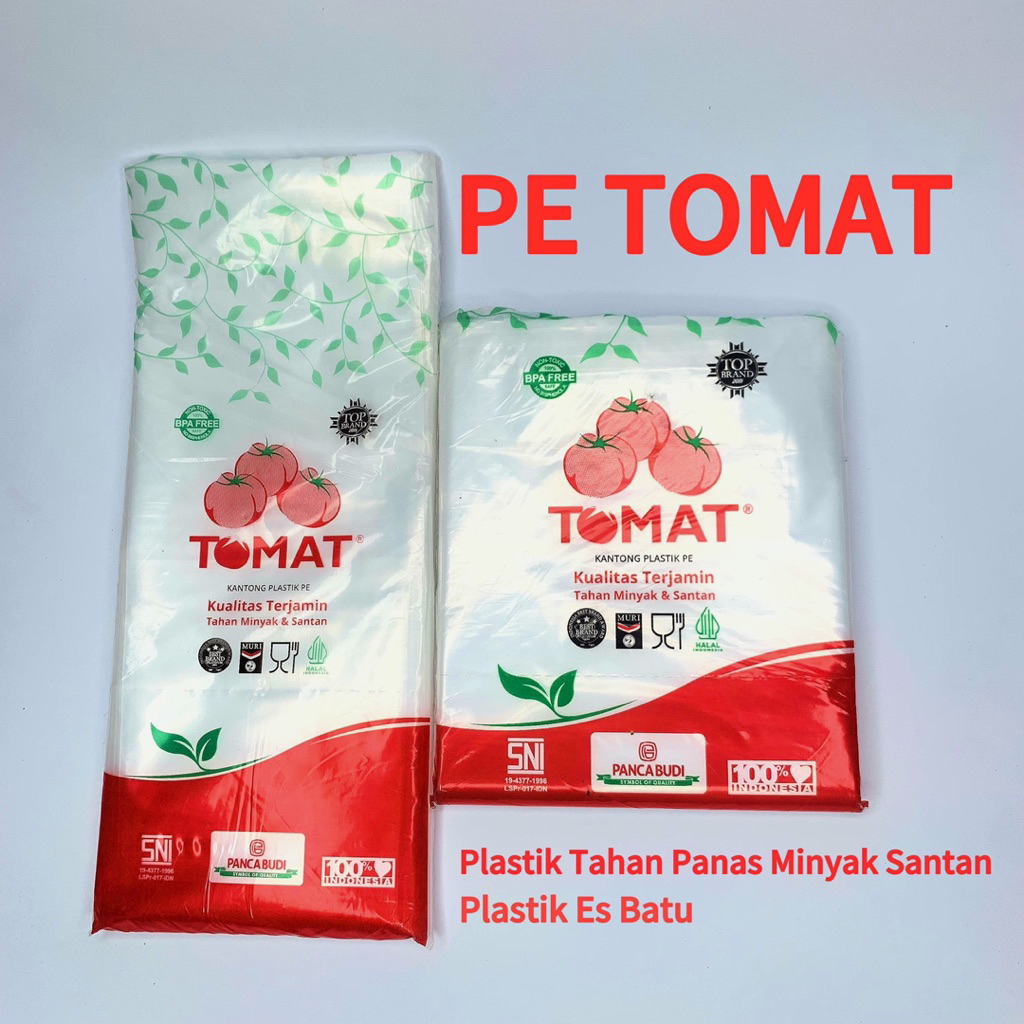 Kantong Plastik PE Tomat Ukuran 10x25 13x30