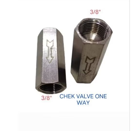 chek valve one way 3/8" / chek valve 3/8 one way