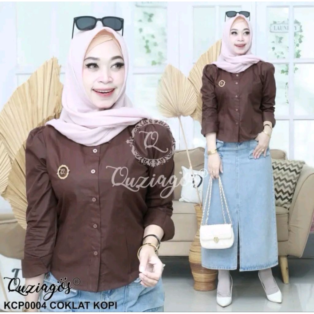 QUZIAGOS Kemeja Semicrop