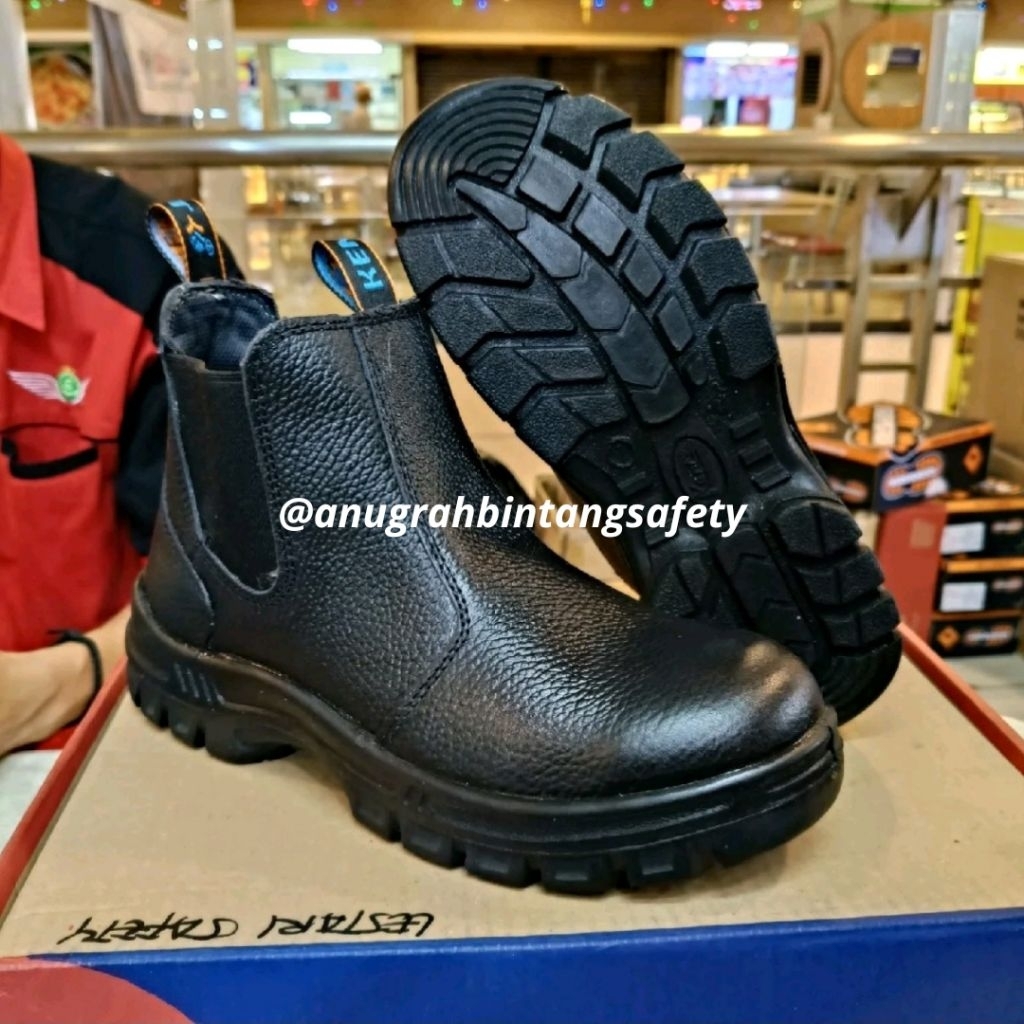 Sepatu Safety Kent Molucas 78341 Black - Sepatu Safety Kent