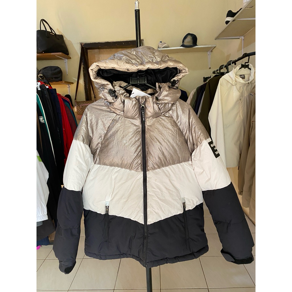 Jaket Bulang Color Block Black Yak Anak