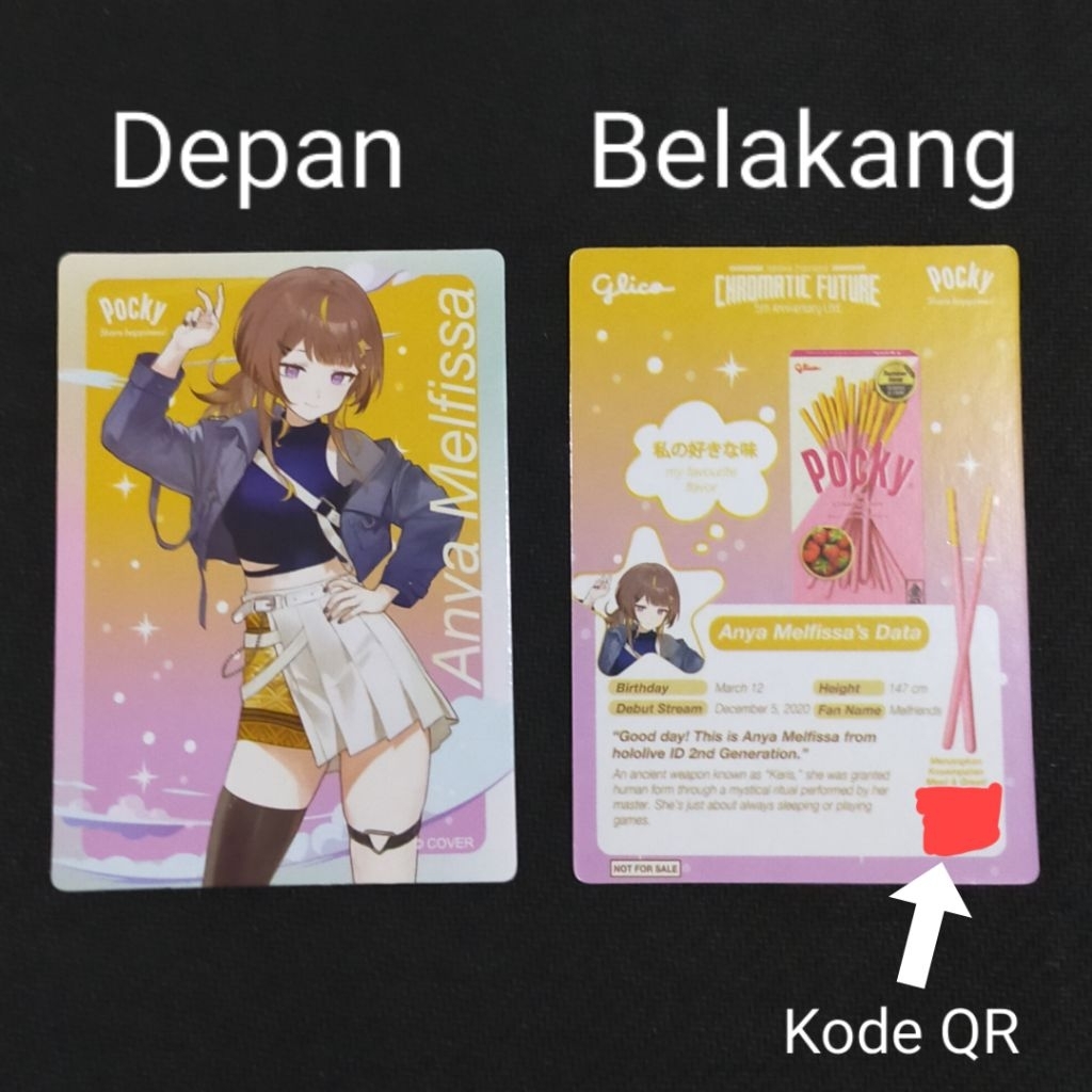 Kartu Pocky x Hololive Anya Melfissa