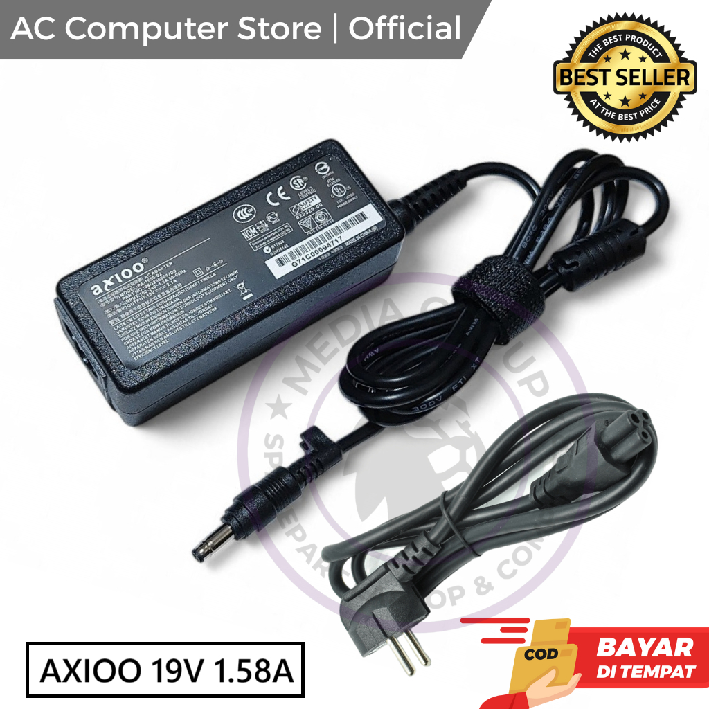 adaptor charger casan laptop axioo NEON W549TU / TNU M110B / TKM 19V-1.58A