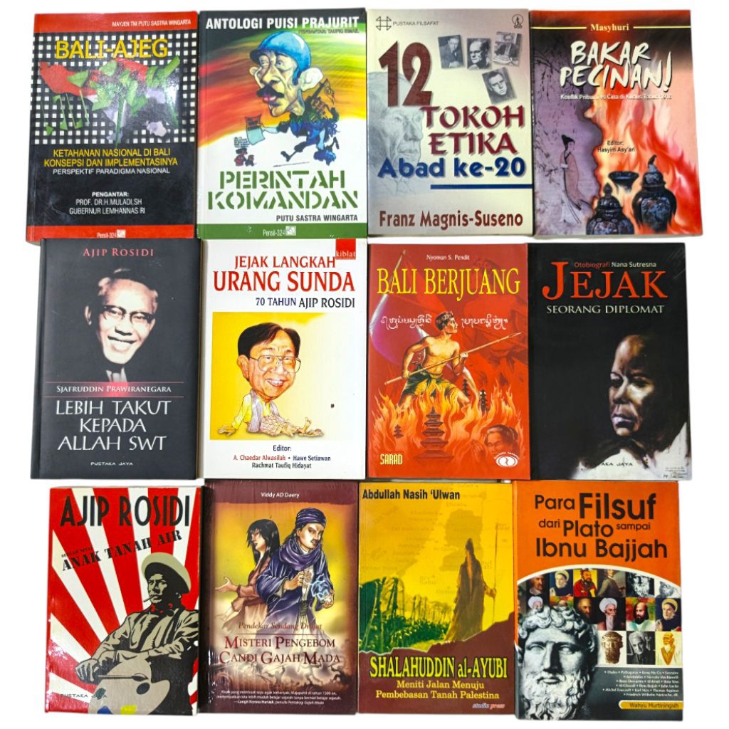 BUKU OBRAL ORIGINAL - SEJARAH / BIOGRAFI / FILSAFAT / SASTRA