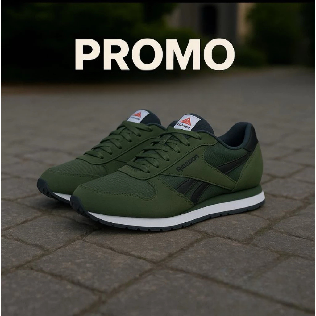 [BISA COD] sepatupria & wanita best seller sepatu olahraga jogging LARIS Sepatu Rbk.clasik putih pea