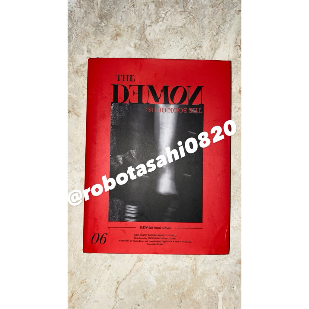 PRELOVED UNSEALED ALBUM KPOP DAY6 MINI ALBUM THE BOOK OF US: THE DEMON (JAE DAY6 COVER)
