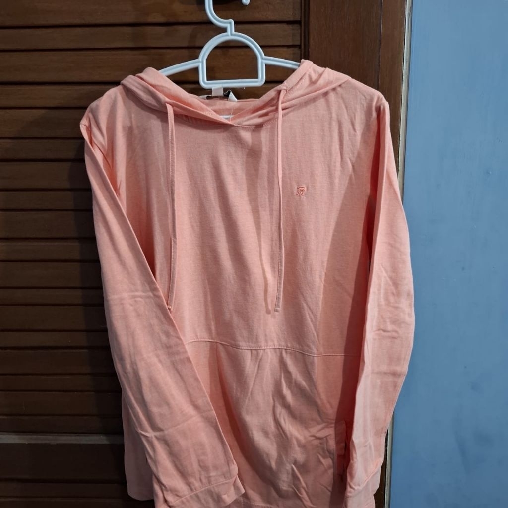 PRELOVED Remix Jeans Hoodie Ukuran LXL warna Pinksalem