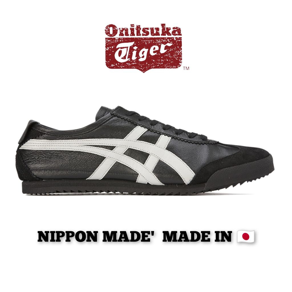 Sepatu Sneakers Pria Original - Nippon Mde Japan black White Men's Original Onitsuka Tiger