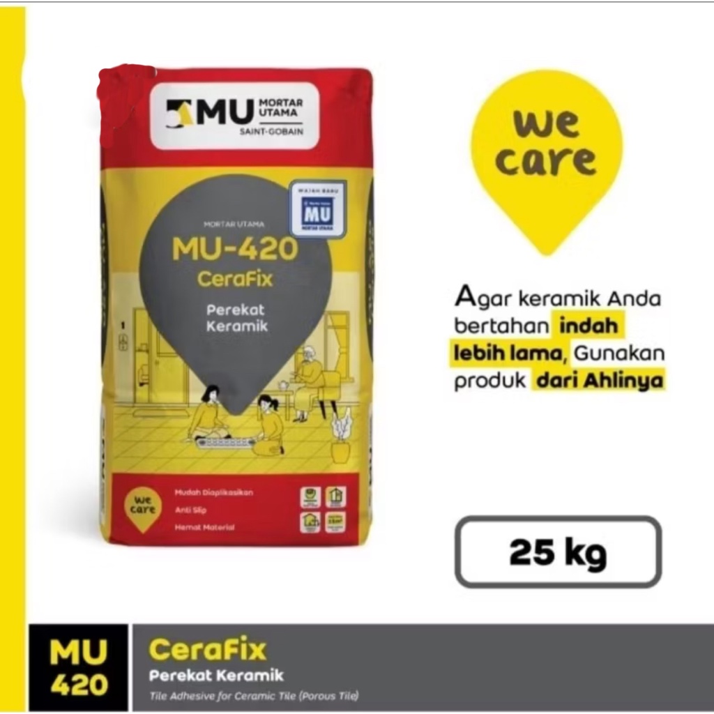 MORTAR UTAMA MU 420 Cerafix Perekat Keramik MU420 Perekat keramik Cerafix MU420 25Kg