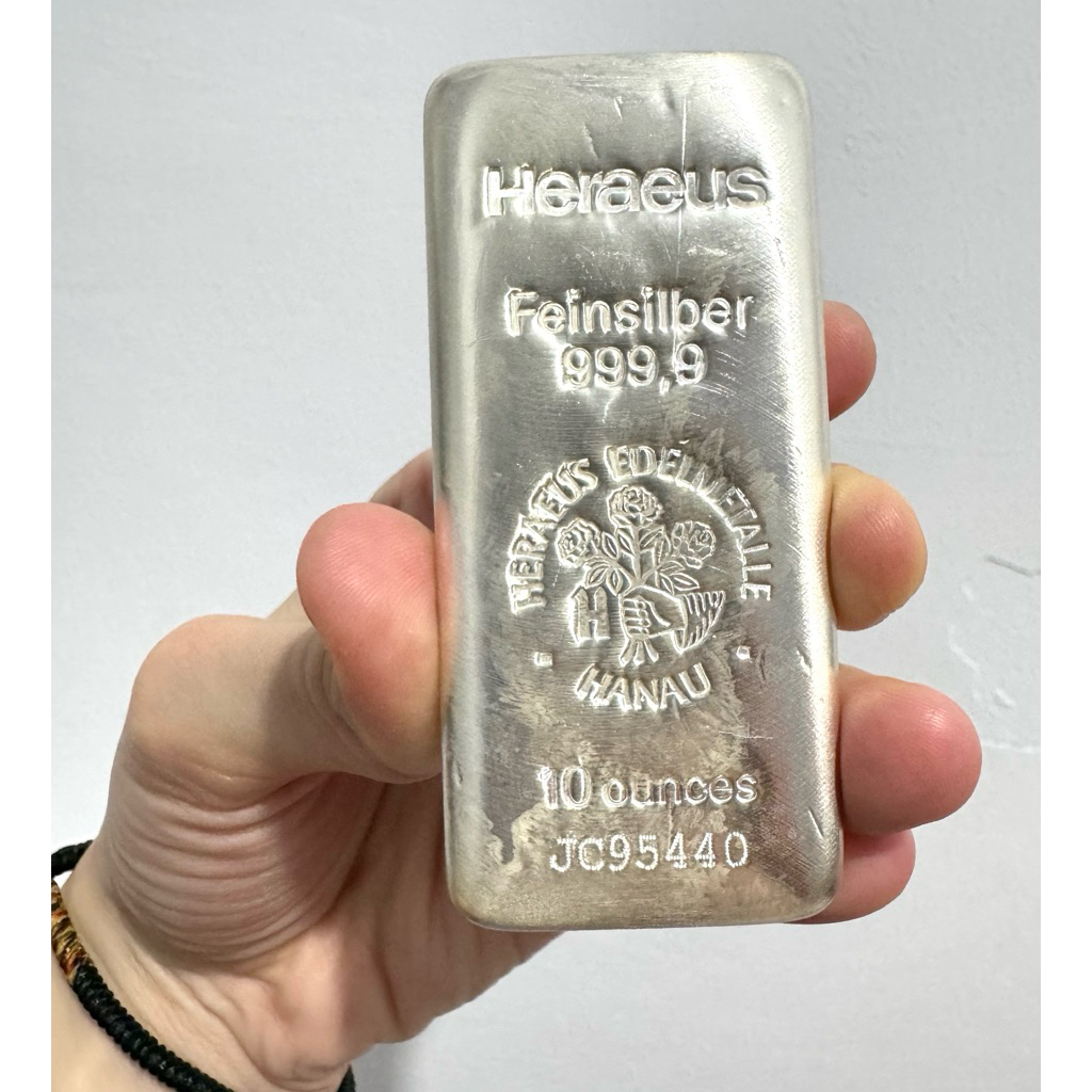 READY SILVER PERAK HERAEUS 10 oz BERSERTIFIKAT