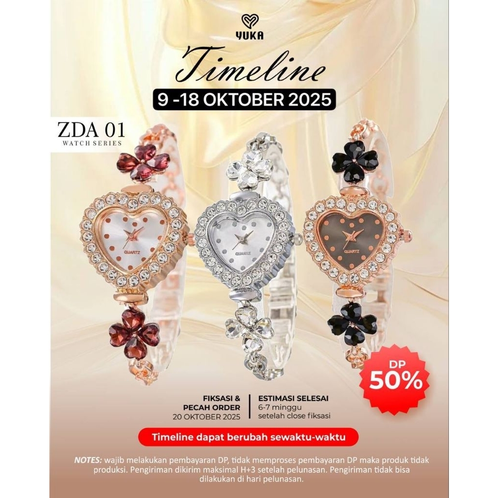 [Pre Order 9-18 Oktober 2025] Jam Tangan Series ZDA-01 by Yuka