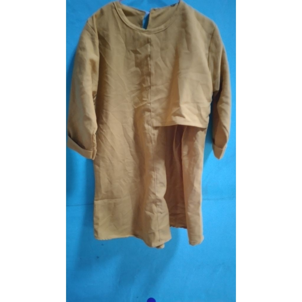 preloved baju wanita warna kuning kunyit