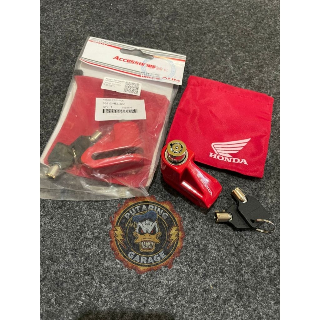 Kunci gembok cakram original AHM gembok Honda gembok anti maling