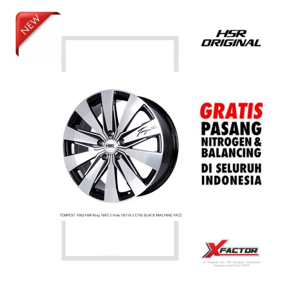 VELG MOBIL R18 HSR R18 TEMPEST R18X7.5 H 5X114,3 ET42 BMF