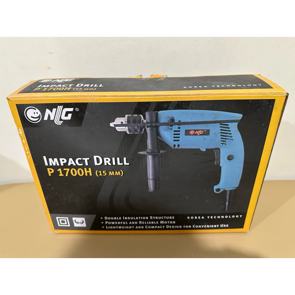 Impact Drill NLG P1700H (15mm) Korea Ori - Second Bekas Jarang Pakai