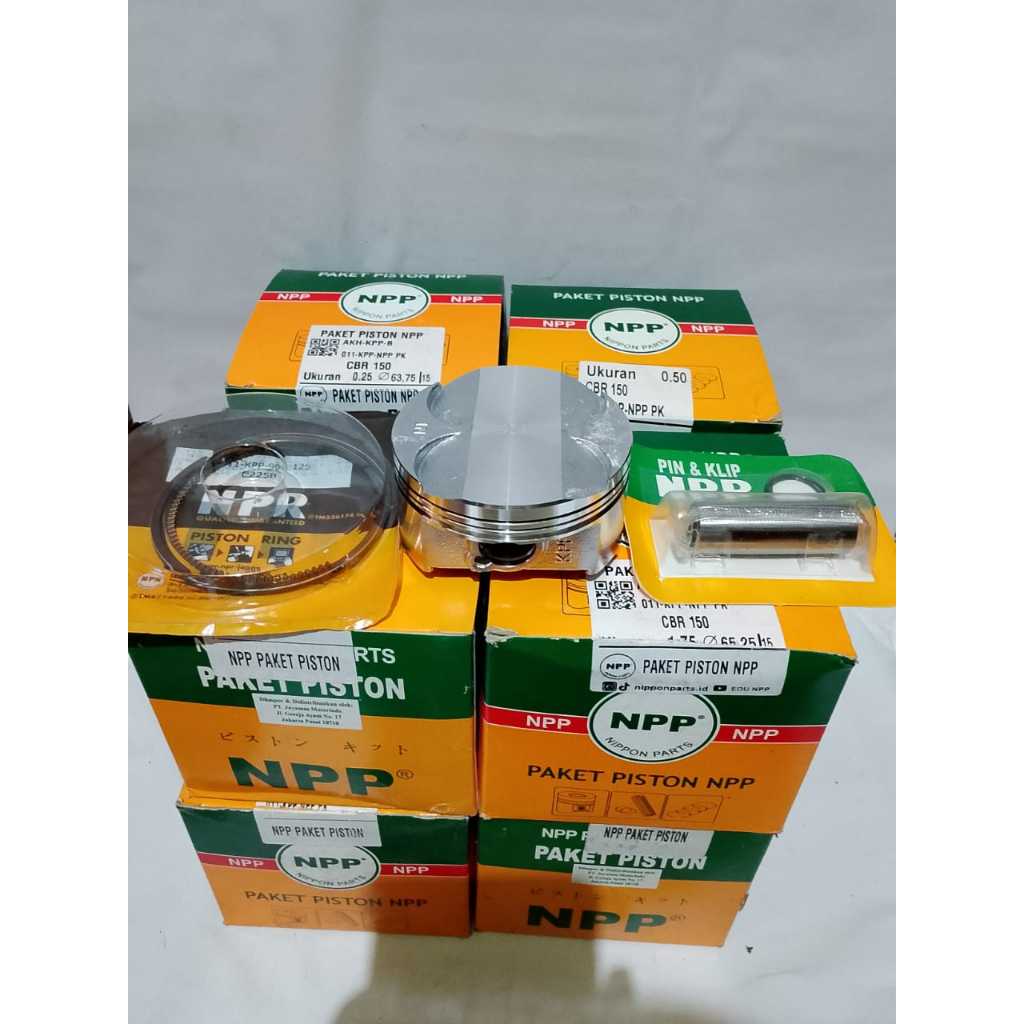 Piston Kit / Seher Kit CBR 150 NPP – Oversize STD 25 50 75 100 125 150 175 200 Original 100%