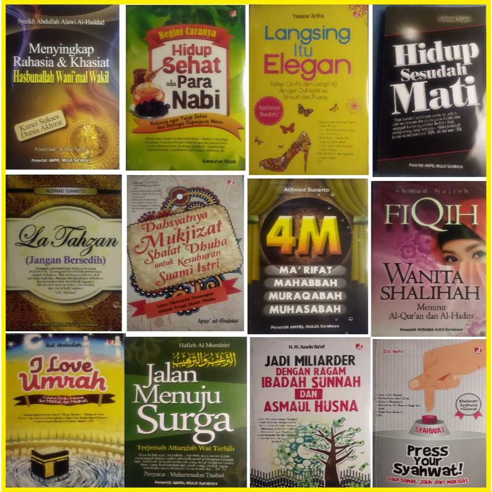 Rahasia hasbunallah wanikmal wakil-Cara hidup sehat ala nabi- Hidup sesudah mati-La tahzan dll