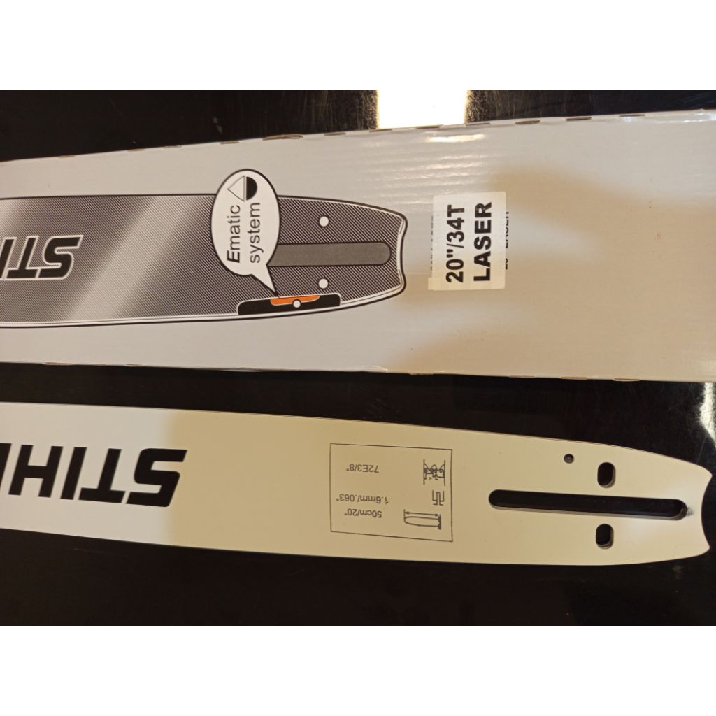 Bar Chainsaw Stihl 20 inch 34T.Bar Senso/Sinso Stihl 20 inch Rantai 34T (34mata)