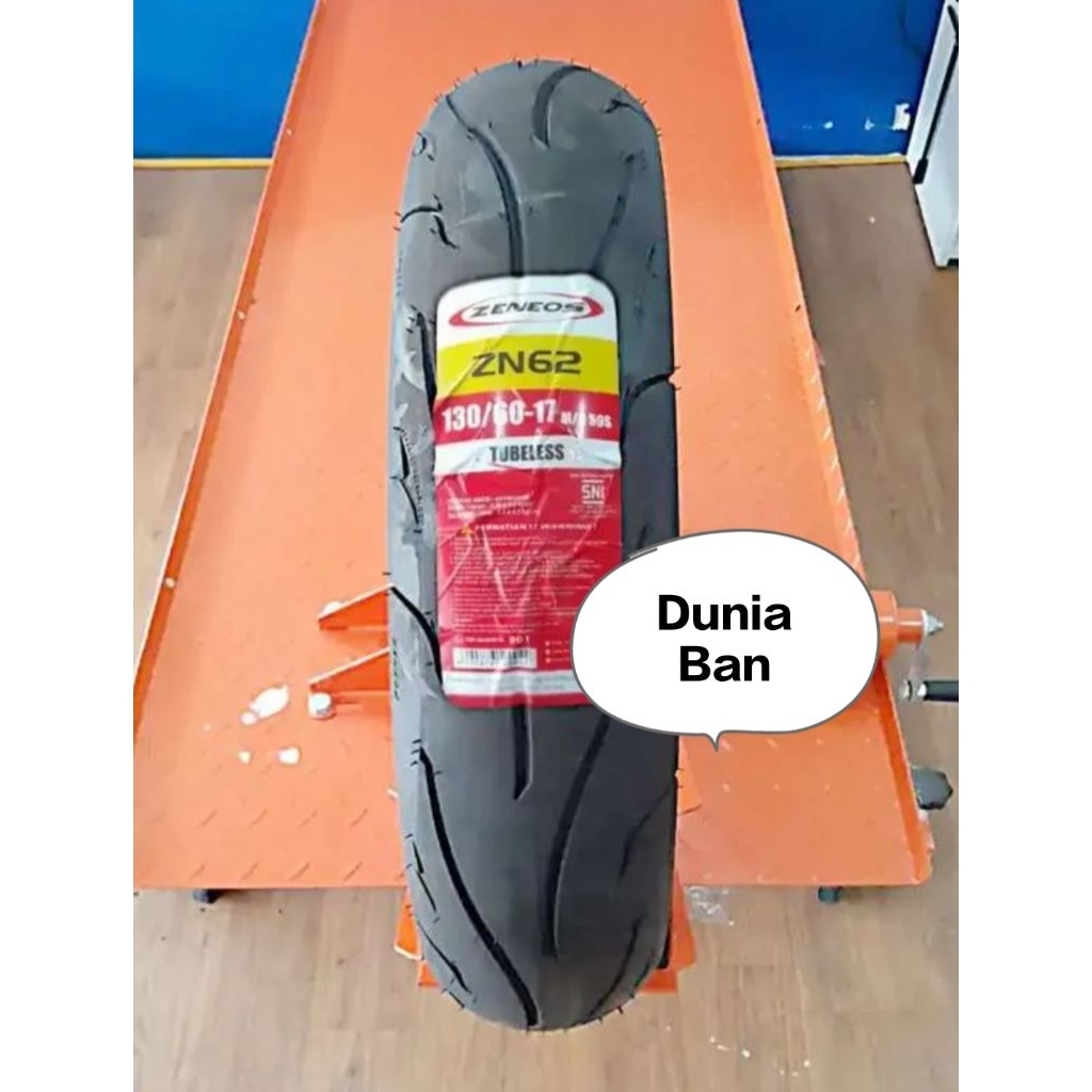 Ban Motor Zeneos ZN62 130/60-17 (ZN 62) Tubeless Ban Luar 130 60 17 Tubeless