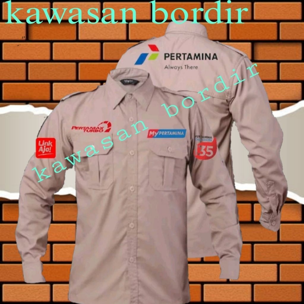 Terbaru kemeja Pertamax turbo Pertamina baju Pertamax turbo Pertamina seragam Pertamax turbo Pertami