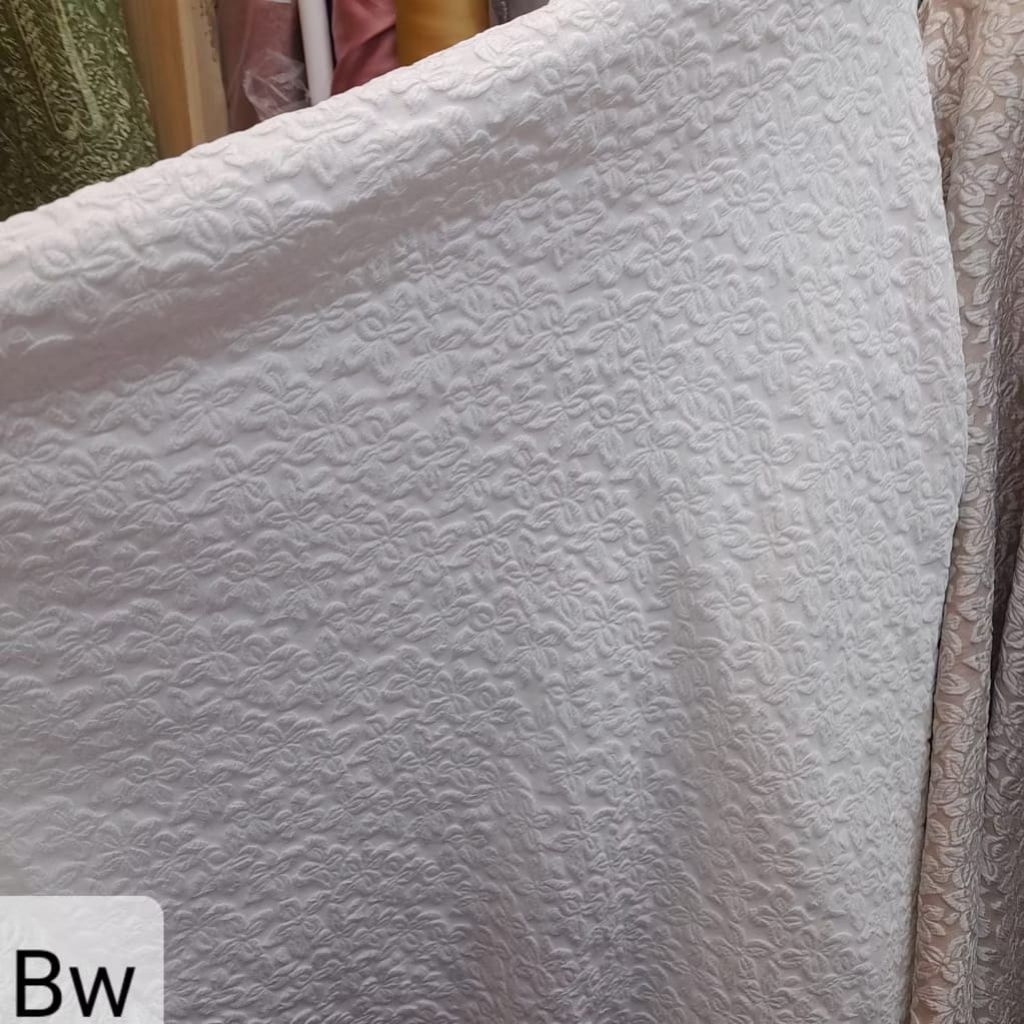 BAKAL KAIN JAGUARD FUKURO/JAGUARD MOTIF TIMBUL TERBARU