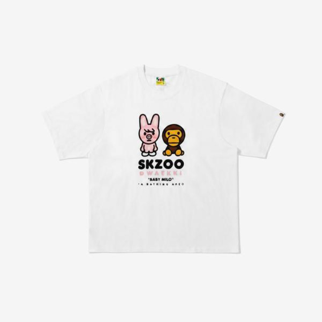 [PRE ORDER] BAPE X STRAY KIDS BABY MILO TEE A BATHING APE BANG CHAN LEE KNOW CHANGBIN HYUNJIN HAN FE