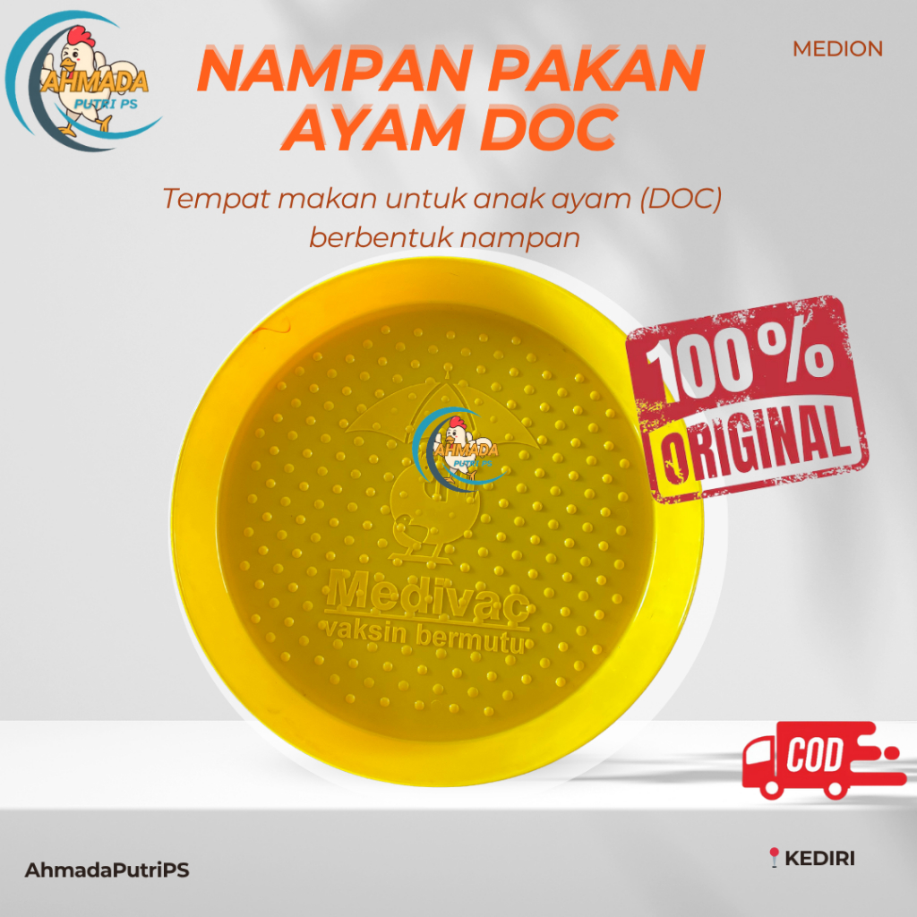 Nampan Pakan Anak Ayam ASLI MEDION | TEMPAT PAKAN ITIK