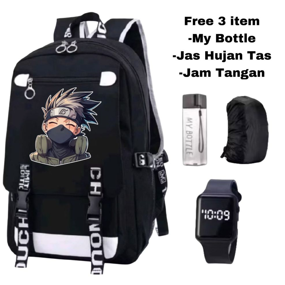 tas anak karakter ninja-tas anime anak laki-laki-tas sekolah keren SD