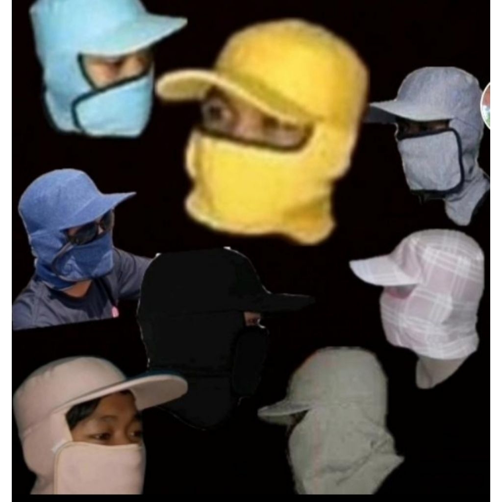 Topi jepang Masker Topi Serbaguna Topi Nelayan Topi Ronda