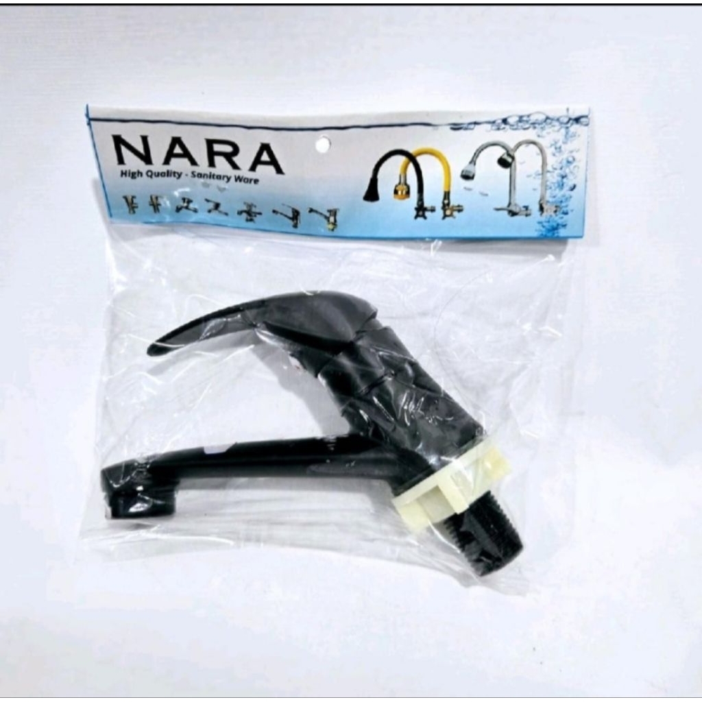 Kran Wastafel Up Down Hitam 1/2" inch NARA / Kran Air Hitam Up Down 1/2" inch NARA