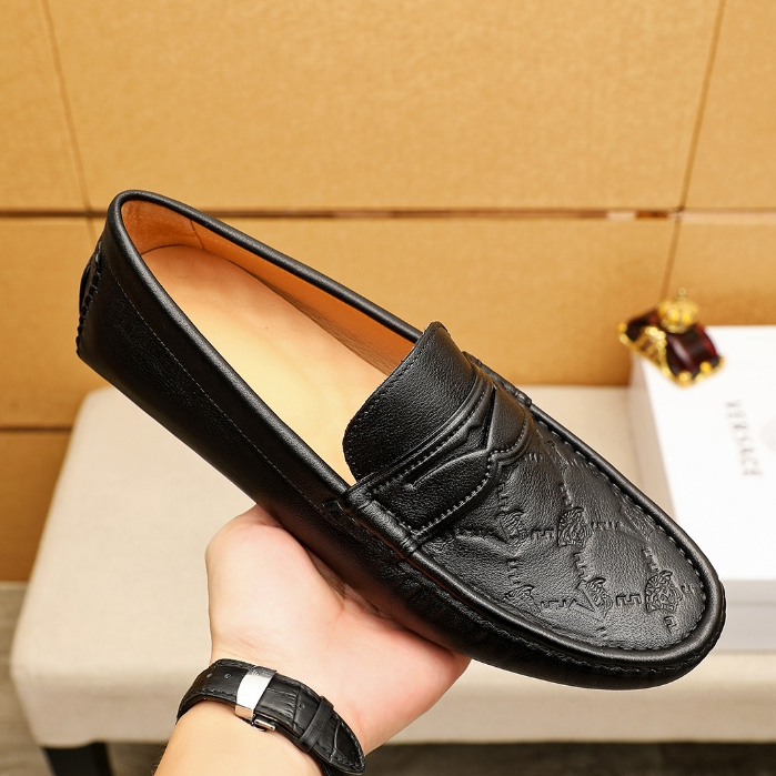 VERSACE Slip-On outdoor Fashion Casual Sepatu Pria Sneakers Shoes loafer kulit 10180948