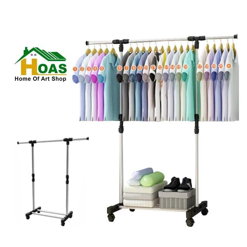 Rak Baju Gantung Singel Stand Hanger Singel Stainless Stainless