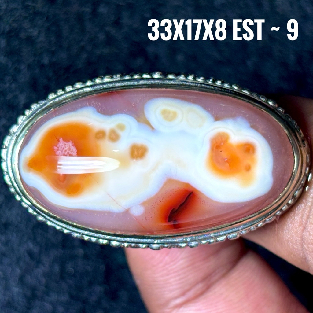 NATURAL BATU AKIK MOTIF IKAN JUMBO