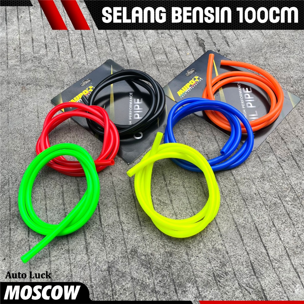 SELANG BENSIN MUPO RACE PANJANG 100CM BAHAN MATERIAL KARET TAHAN PANAS PREMIUM SELANG MINYAK FULL WA