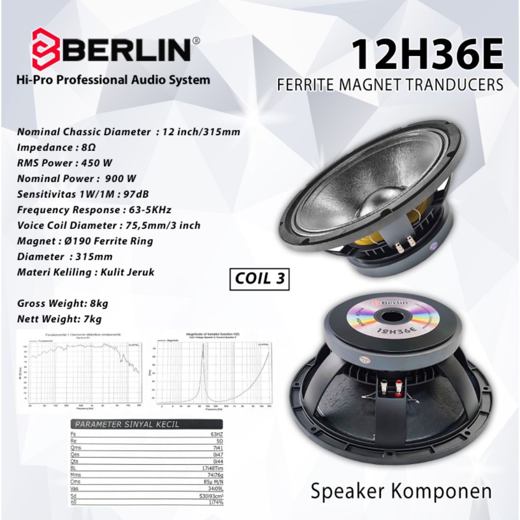 SPEAKER KOMPONEN 12H36E