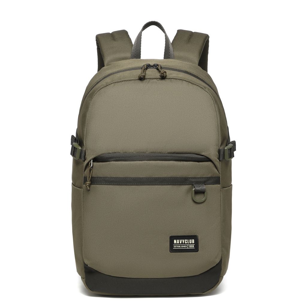 Navy Club FCHF Ransel Unisex Kanvas Muat Laptop 15 Inch - Backpack Sekolah Kuliah Hitam