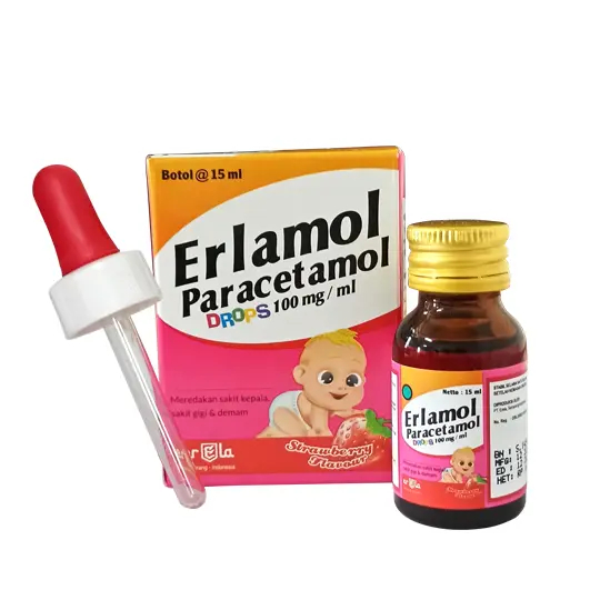 Erlamol Drop 15ml Erela - Paracetamol / Obat Sakit Kepala / Obat Penurun Panas / Obat Demam