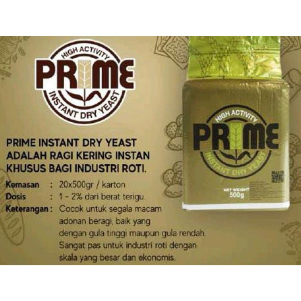 ragi instan prime kemasan 500 gr