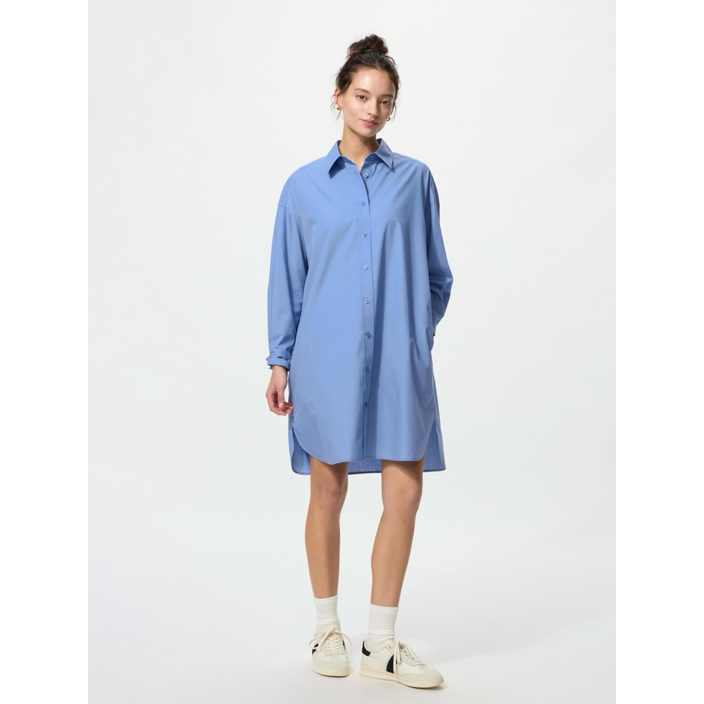 SALE UNIQLO Gaun Kemeja Oversize JASTIP