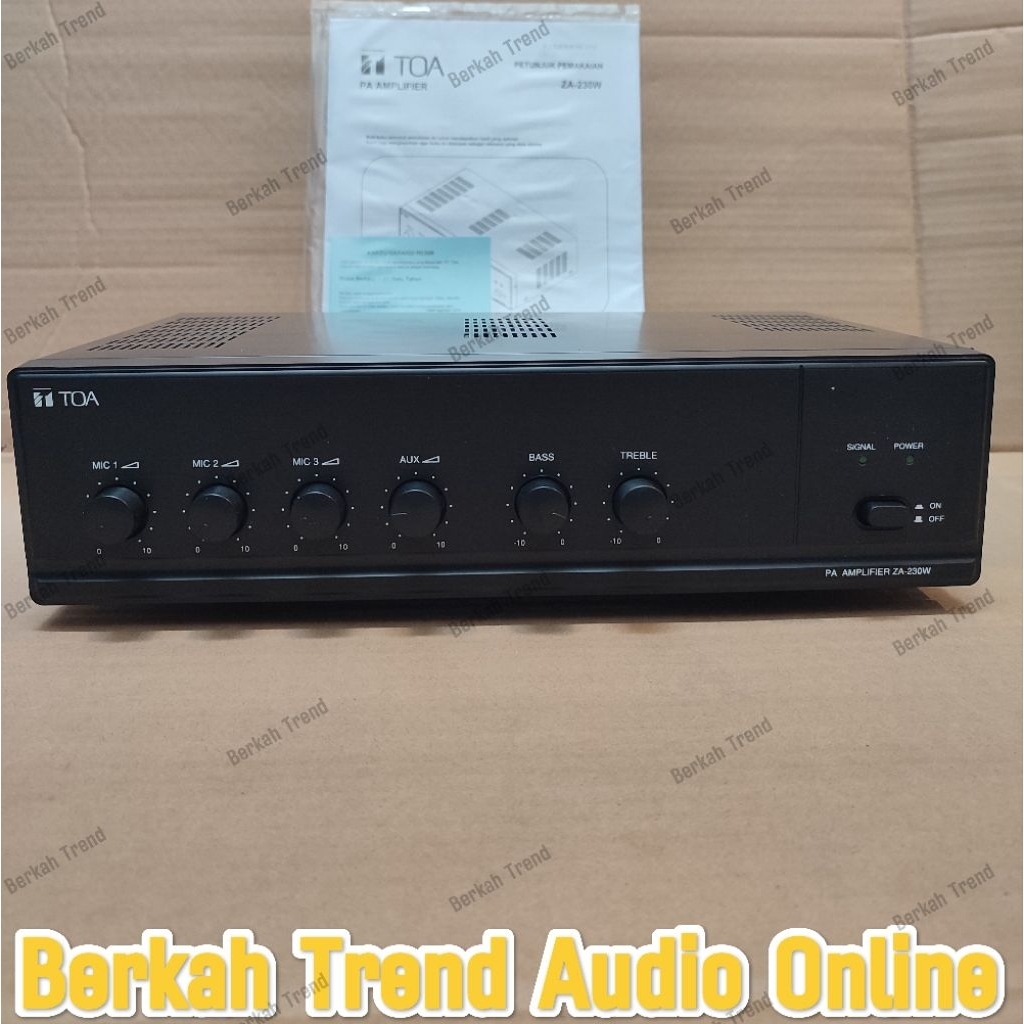 Amplifier TOA ZA 230 W Mixer Amplifier Toa 30 Watt Original