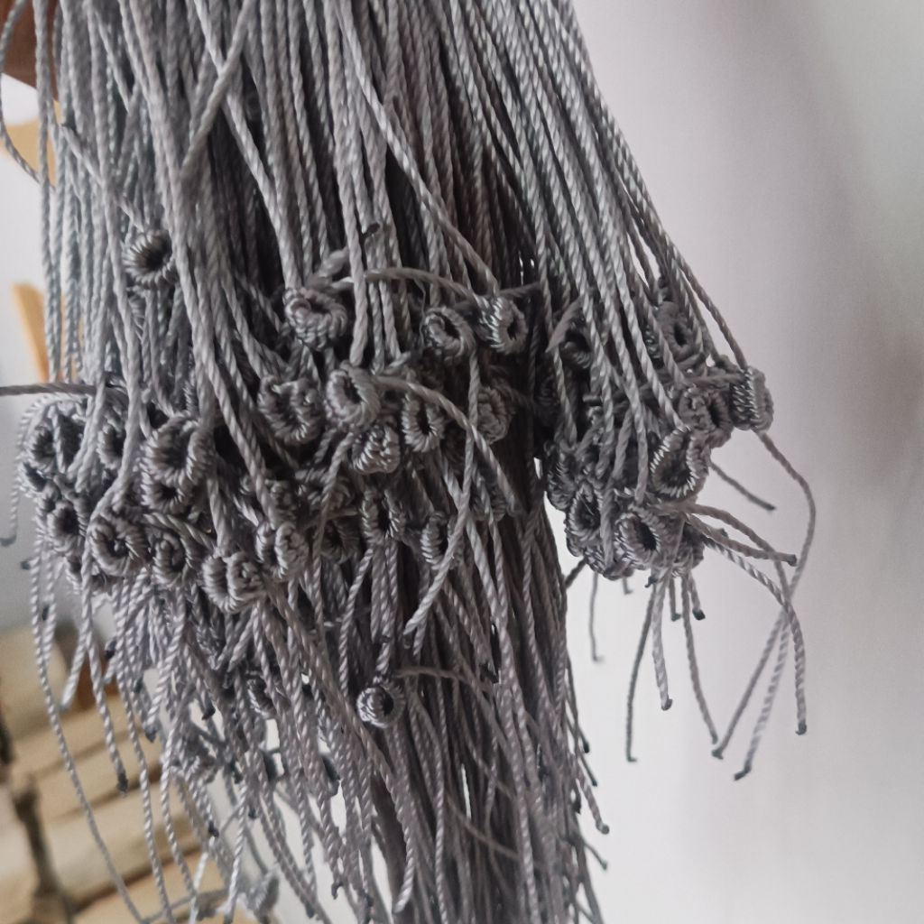 Tali Latih Abu Angklet Burung Kutilang Trucuk Panjang 1 Meter